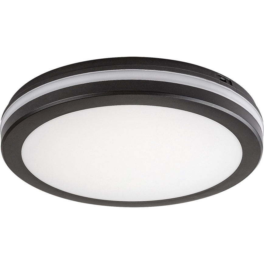 Rabalux - Plafón LED de baño LED/28W/230V 3000/4000/6500K IP54 negro