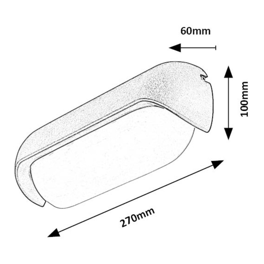 Rabalux - Aplique LED para exterior LED/13W/230V IP54 antracita