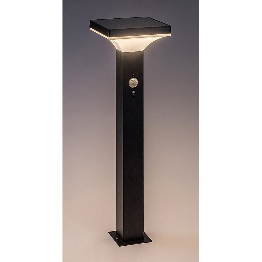 Rabalux - Lámpara solar LED con sensor LED/4W/3,7V IP44 negro
