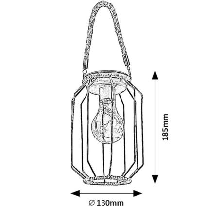 Rabalux - Lámpara solar LED SLUIS LED/0,2W/1,2V IP44