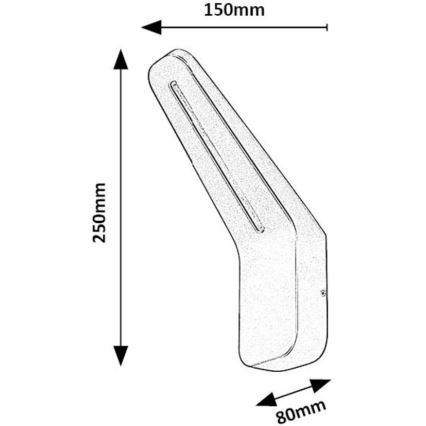 Rabalux - Aplique LED para exterior LED/8W/230V IP54