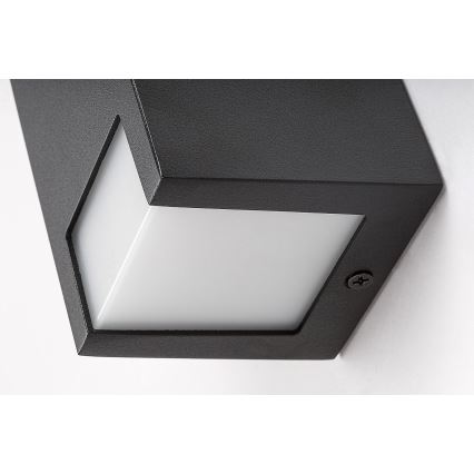 Rabalux - Aplique de exterior 1xGU10/7W/230V IP44 negro