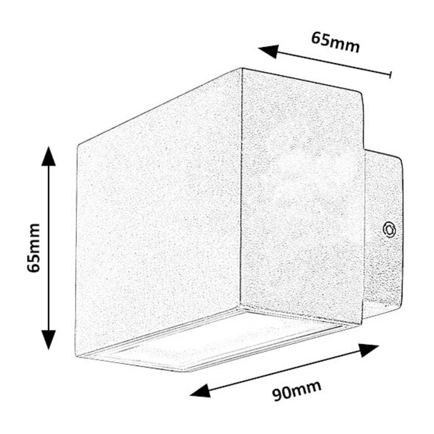 Rabalux - Aplique LED para exterior LED/7W/230V IP54 blanco