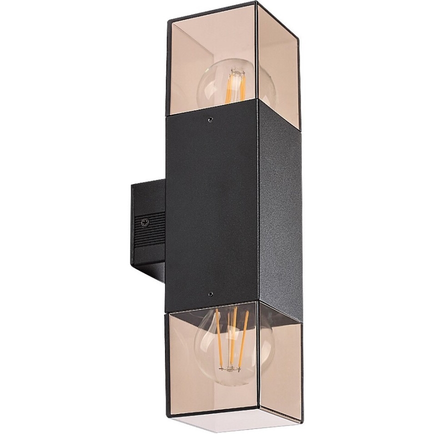 Rabalux - Aplique de exterior 2xE27/60W/230V IP54 negro