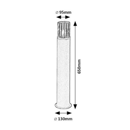 Rabalux - Lámpara de exterior 1xE27/60W/230V IP54 negro