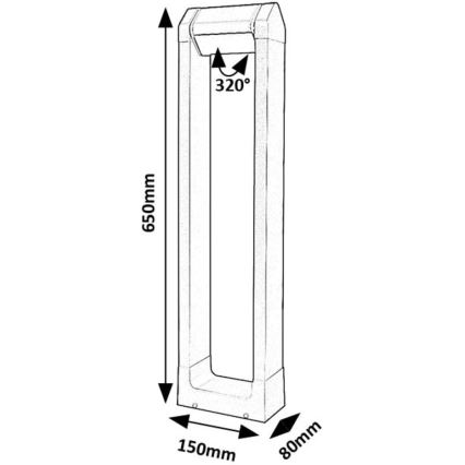 Rabalux - Lámpara LED de exterior LED/8W/230V IP54