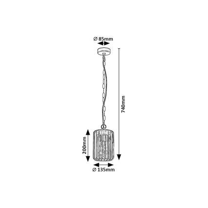 Rabalux - Plafón de exterior 1xE27/40W/230V IP44