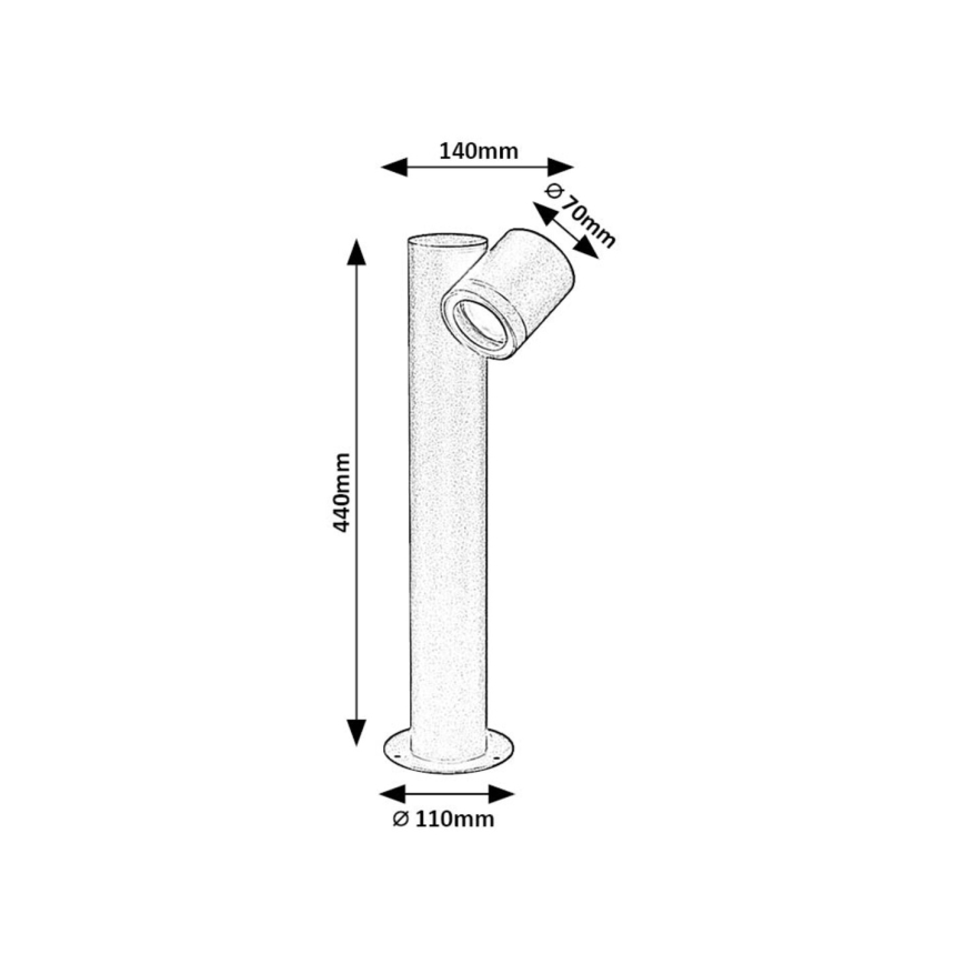 Rabalux - Lámpara de exterior 1xGU10/35W/230V IP44