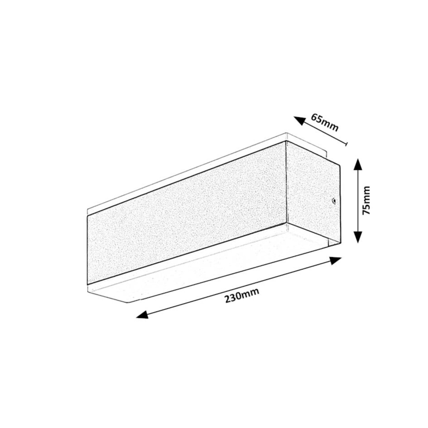 Rabalux - Aplique LED para exterior LED/12W/230V IP54