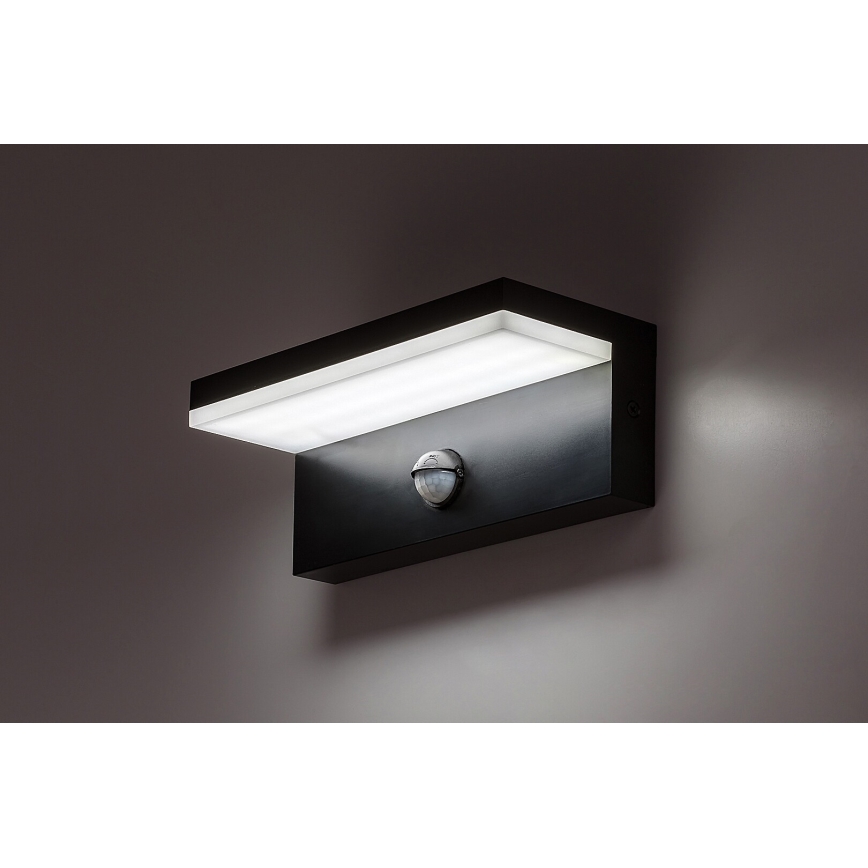 Rabalux - LED Aplique para exterior con sensor LED/9W/230V 2700/4000/6500K IP54 negro