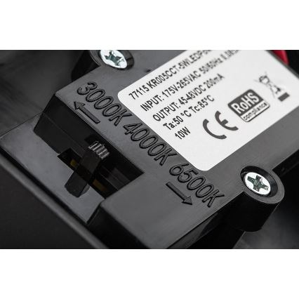 Rabalux - LED Aplique para exterior con sensor LED/9W/230V 2700/4000/6500K IP54 negro
