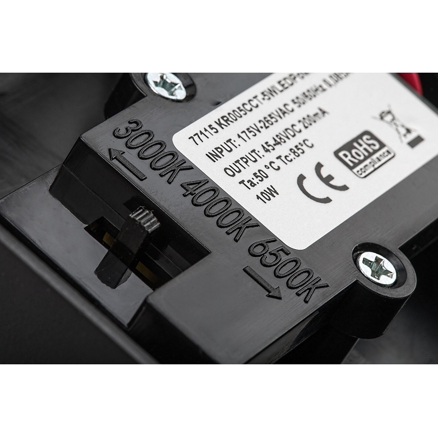 Rabalux - LED Aplique para exterior con sensor LED/9W/230V 2700/4000/6500K IP54 negro