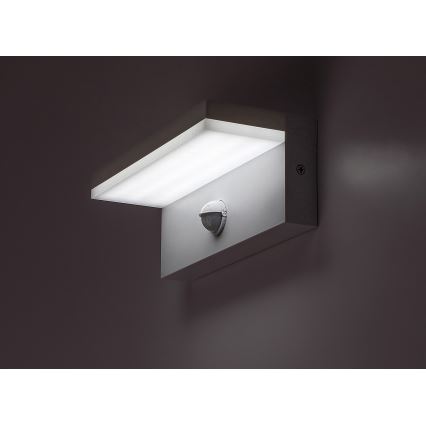 Rabalux - LED Aplique para exterior con sensor LED/9W/230V 2700/4000/6500K IP54 blanco