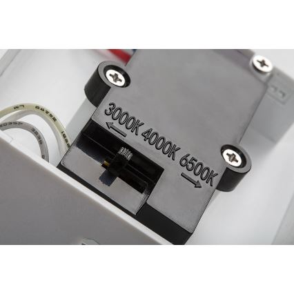 Rabalux - LED Aplique para exterior con sensor LED/9W/230V 2700/4000/6500K IP54 blanco