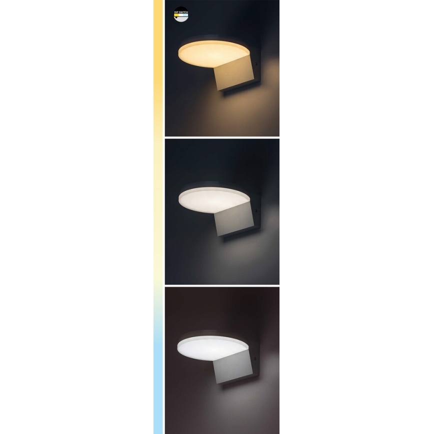 Rabalux - Aplique LED para exterior LED/9W/230V 2700/4000/6500K IP54 blanco