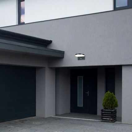 Rabalux - LED Aplique para exterior con sensor LED/9W/230V 2700/4000/6500K IP54 negro