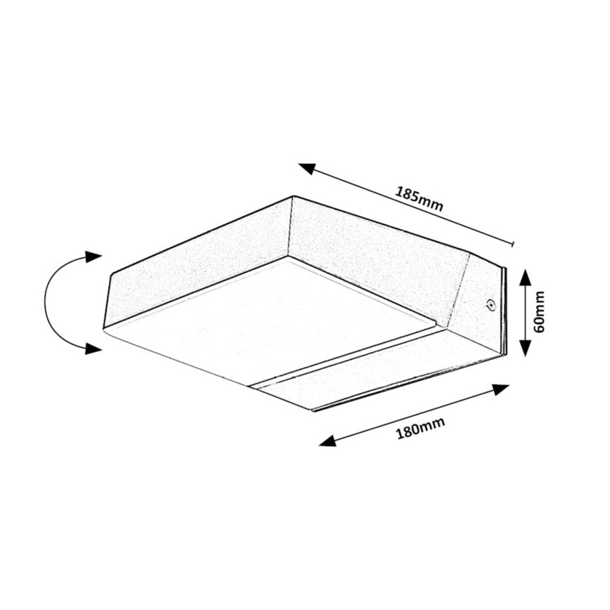 Rabalux - Aplique LED para exterior LED/14W/230V 2700/4000/6500K IP54