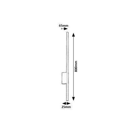 Rabalux - Aplique LED para exterior LED/12W/230V IP44