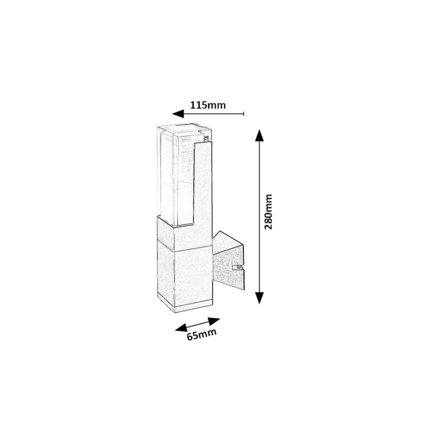 Rabalux - Aplique LED para exterior LED/7W/230V 2700/4000/6000K IP54