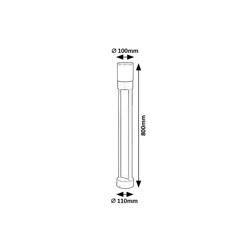 Rabalux - Lámpara LED de exterior LED/12W/230V IP44 80 cm