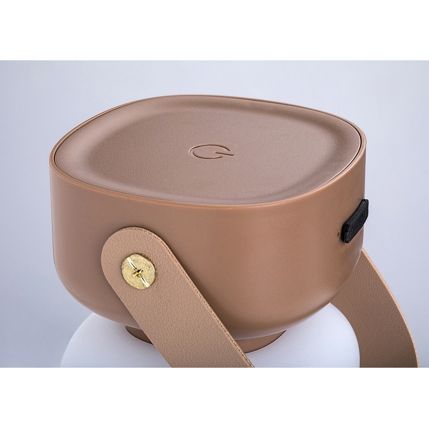 Rabalux 77143 - Lámpara de mesa LED táctil recargable y regulable para exteriores  FUNES LED/3W/5V IP44 marrón