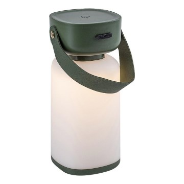 Rabalux 77144 - Lámpara de mesa LED táctil recargable y regulable para exteriores FUNES LED/3W/5V IP44 verde