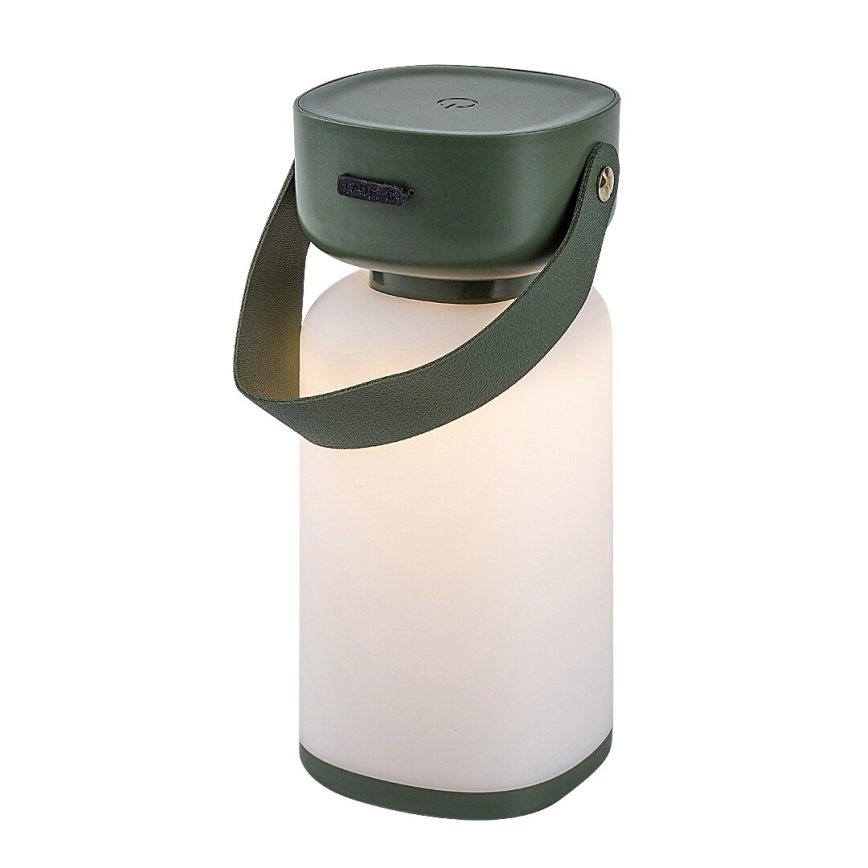 Rabalux 77144 - Lámpara de mesa LED táctil recargable y regulable para exteriores FUNES LED/3W/5V IP44 verde