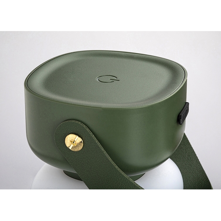 Rabalux 77144 - Lámpara de mesa LED táctil recargable y regulable para exteriores FUNES LED/3W/5V IP44 verde