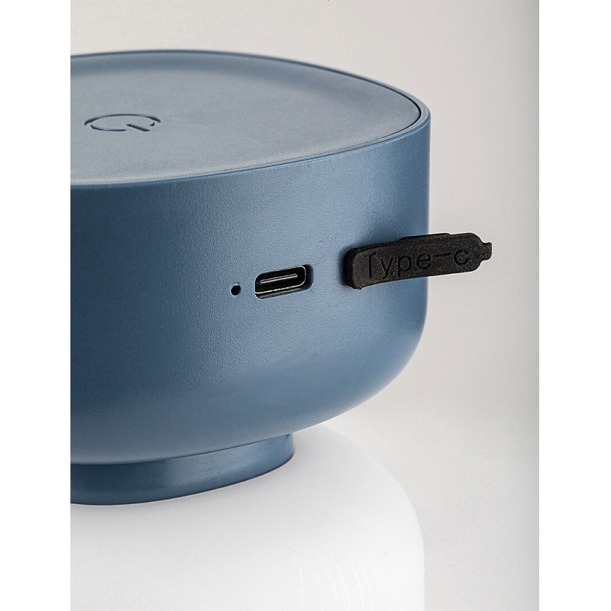 Rabalux - LED Lámpara de mesa táctil recargable y regulable para exteriores LED/3W/5V IP44 azul