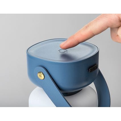 Rabalux - LED Lámpara de mesa táctil recargable y regulable para exteriores LED/3W/5V IP44 azul