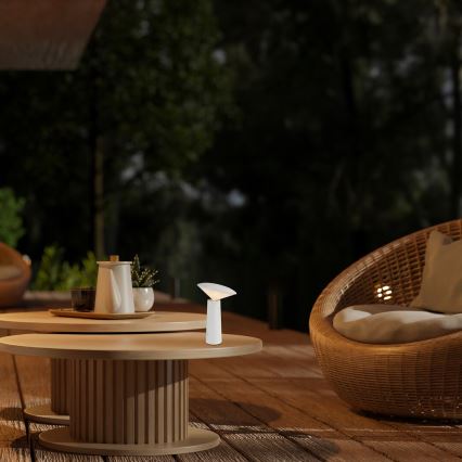 Rabalux - LED Lámpara de mesa táctil recargable y regulable POLPERRO LED/3W/3,7V 1200mAh blanco