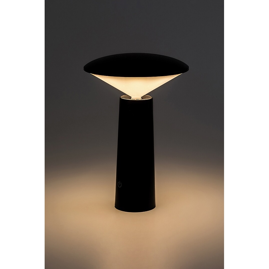 Rabalux - LED Lámpara de mesa táctil recargable y regulable POLPERRO LED/3W/3,7V 1200mAh negro