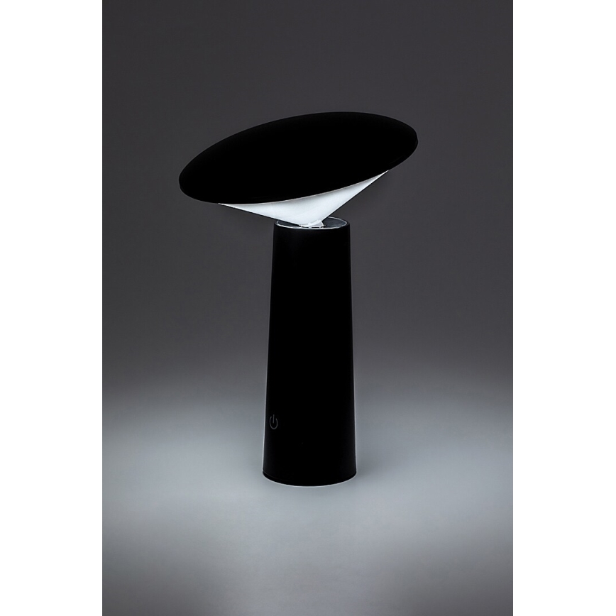 Rabalux - LED Lámpara de mesa táctil recargable y regulable POLPERRO LED/3W/3,7V 1200mAh negro