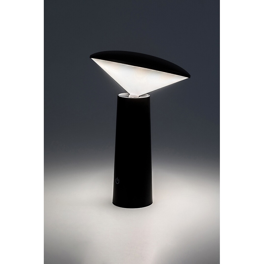 Rabalux - LED Lámpara de mesa táctil recargable y regulable POLPERRO LED/3W/3,7V 1200mAh negro