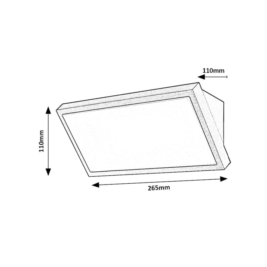Rabalux - Aplique LED para exterior LED/18W/230V 2700/4000/6500K IP65
