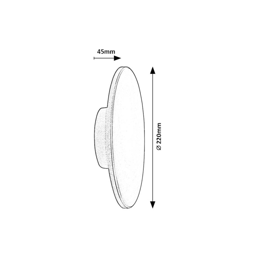 Rabalux - Aplique LED para exterior 15W/230V 2700/4000/6500K IP65 negro