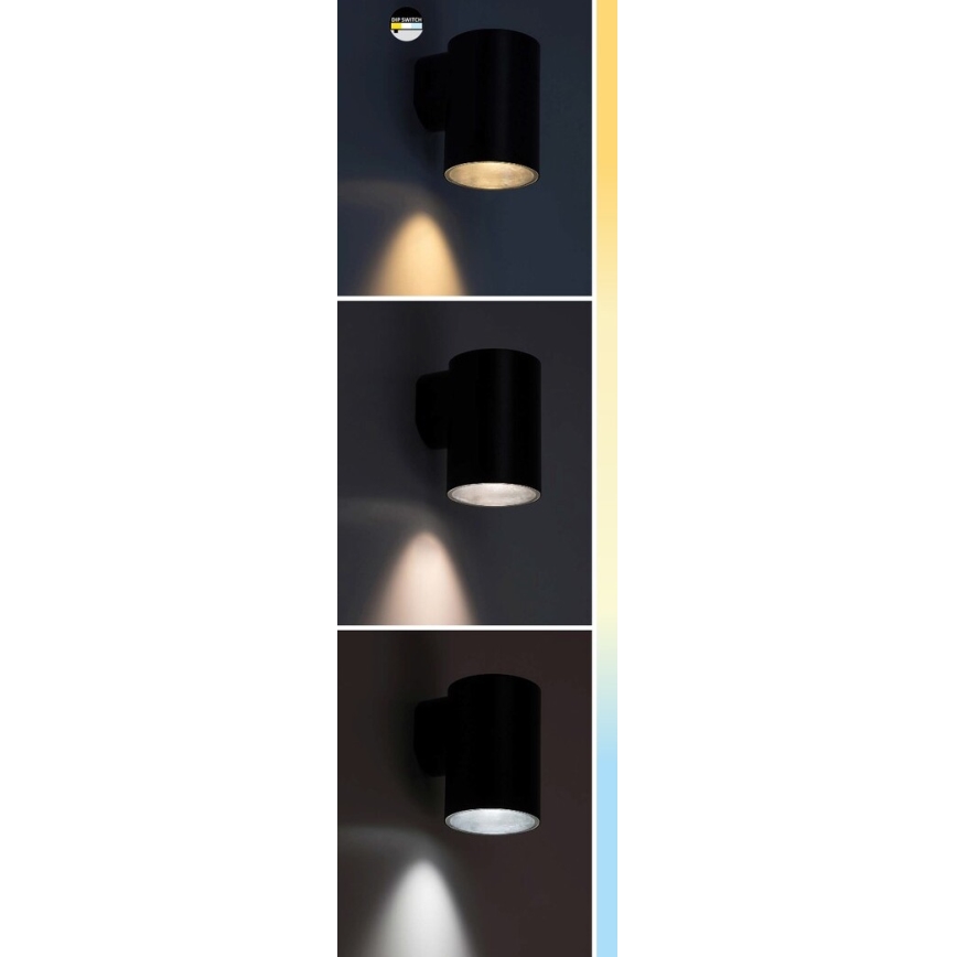 Rabalux - Aplique LED para exterior LED/18W/230V 2700/4000/6500K IP65 negro