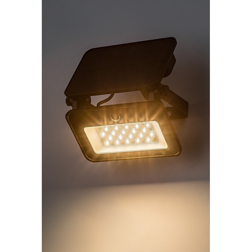 Rabalux - Proyector solar LED con sensor LED/6W/3,7V 3000/4000/6500K IP65