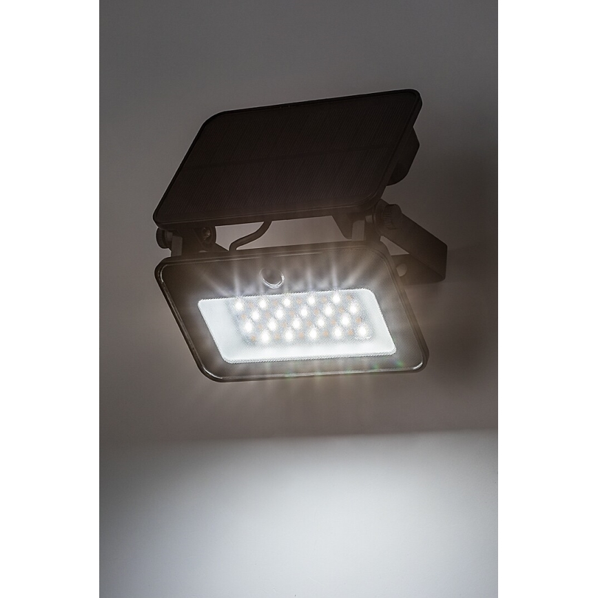 Rabalux - Proyector solar LED con sensor LED/6W/3,7V 3000/4000/6500K IP65