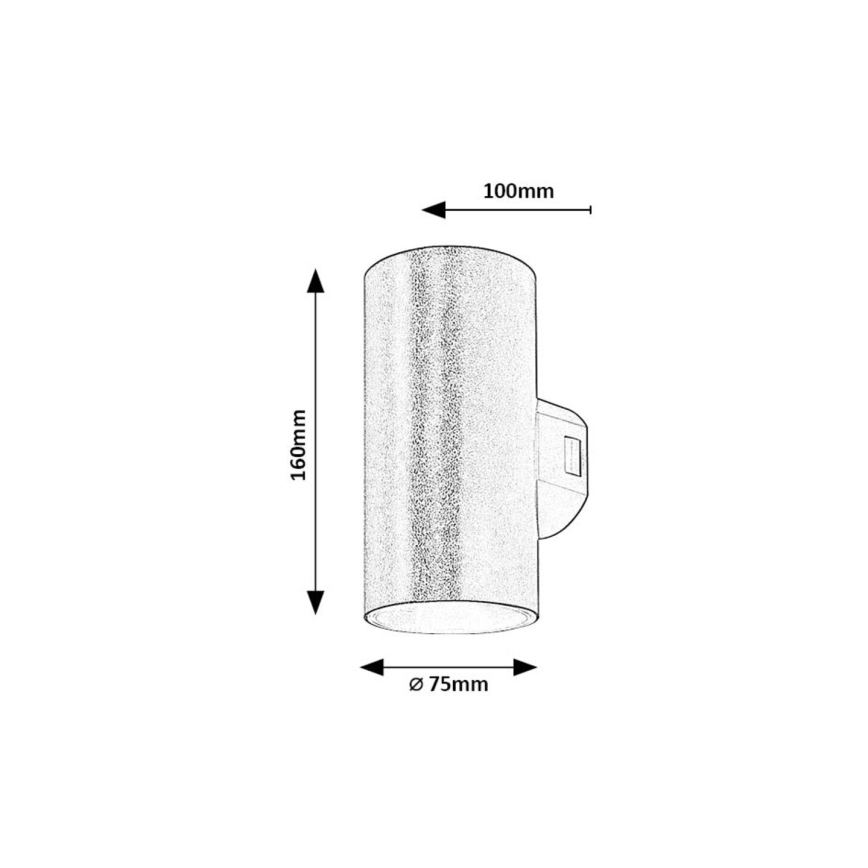 Rabalux - Aplique LED para exterior LED/18W/230V 2700/4000/6500K IP65 blanco