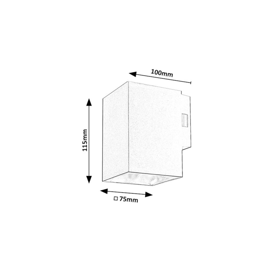 Rabalux - Aplique LED para exterior LED/9W/230V 2700/4000/6500K IP65 blanco