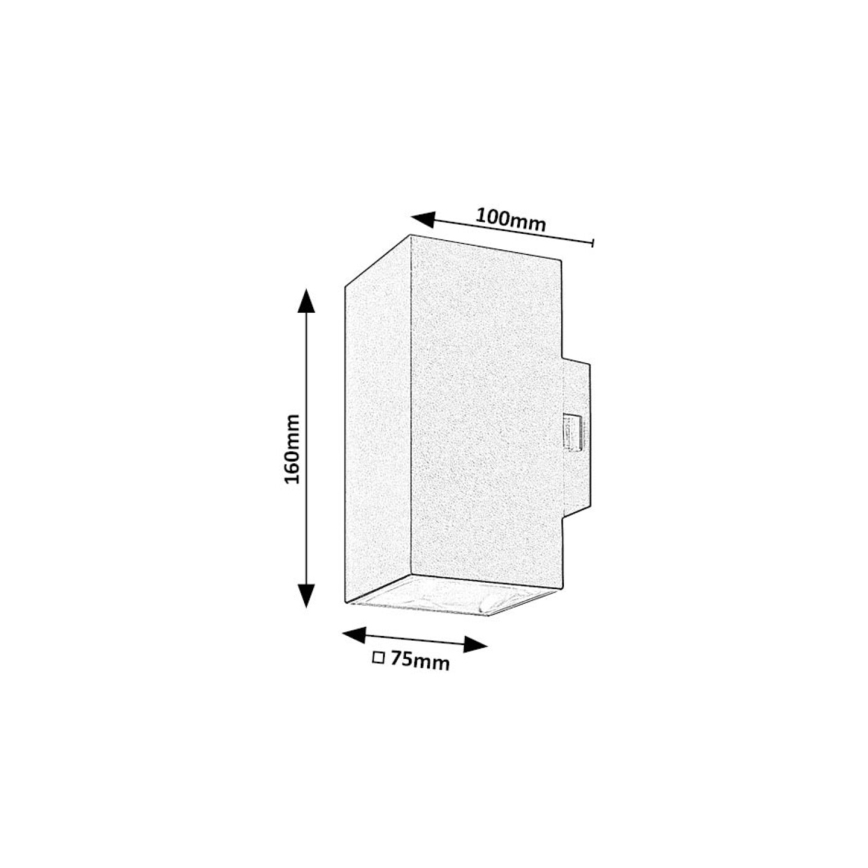 Rabalux - Aplique LED para exterior LED/18W/230V 2700/4000/6500K IP65 blanco