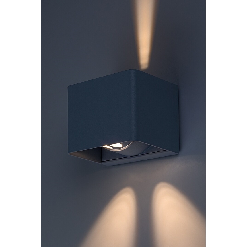 Rabalux - Aplique LED para exterior LED/10W/230V IP54 gris