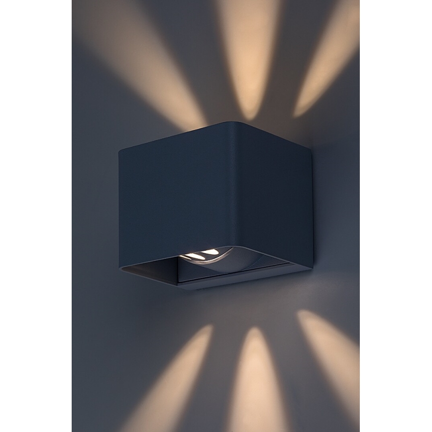 Rabalux - Aplique LED para exterior LED/10W/230V IP54 gris