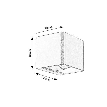 Rabalux - Aplique LED para exterior LED/10W/230V IP54 gris