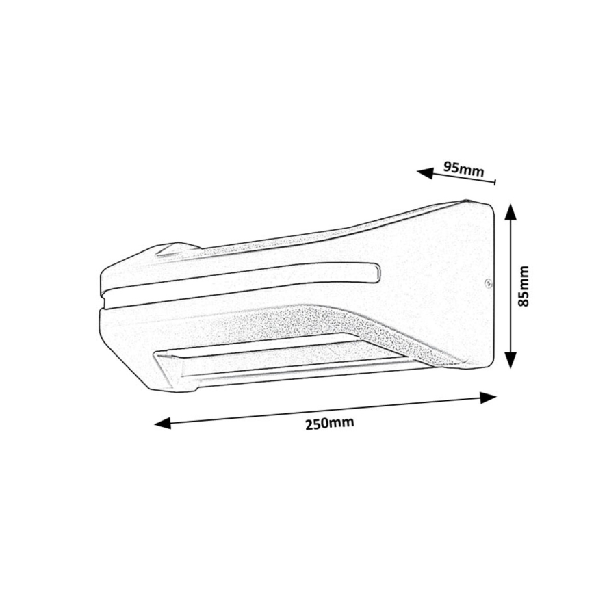Rabalux - Aplique LED para exterior LED/20W/230V IP54