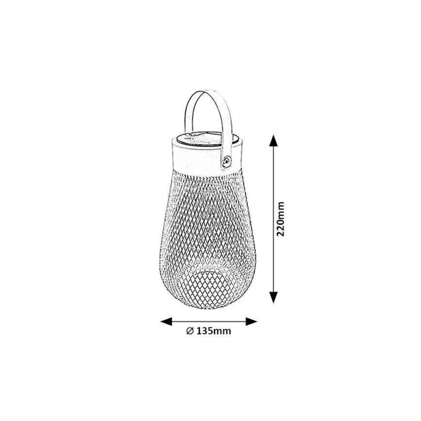 Rabalux - Lámpara solar LED LED/0,16W/1,2V 400mAh IP44