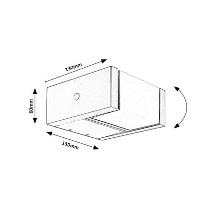Rabalux - Aplique LED para exterior LED/10W/230V IP54