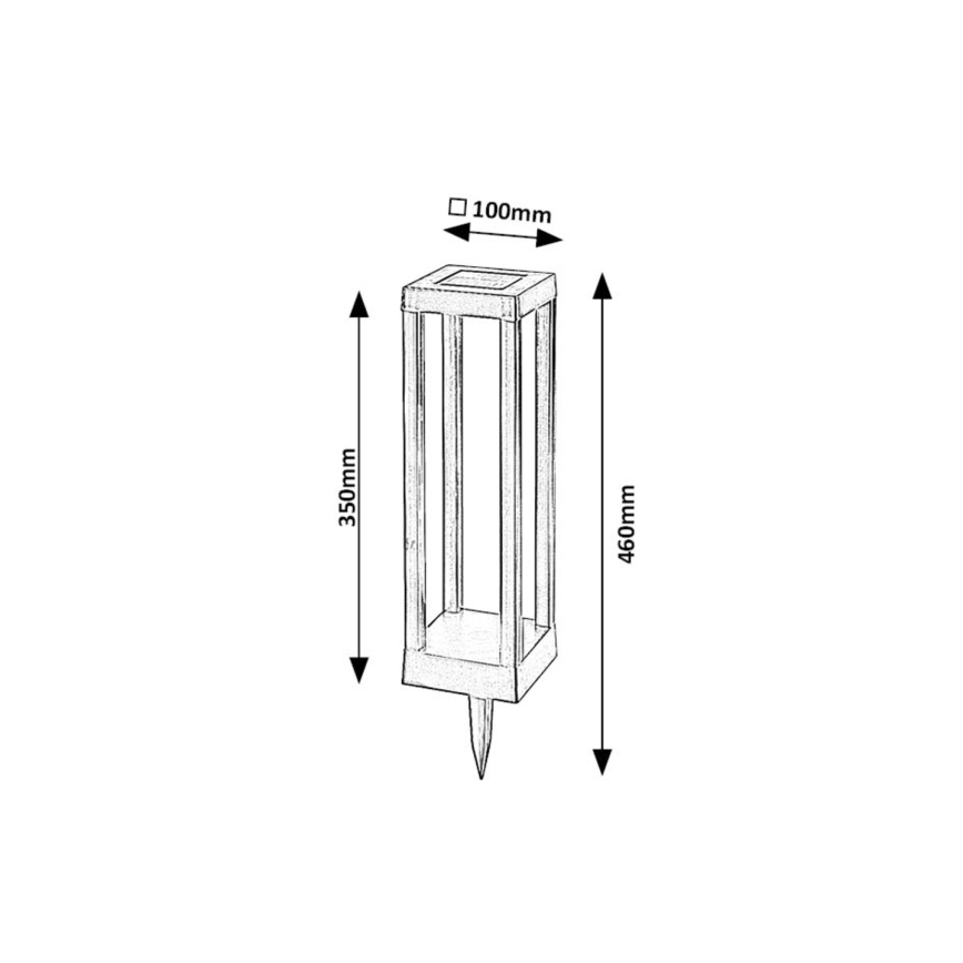 Rabalux - Lámpara solar LED LED/0,18W/3,7V IP44