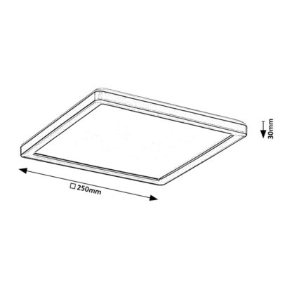 Rabalux - Plafón de exterior regulable LED/15W/230V Wi-Fi Tuya 2700-6500K IP44 + Control remoto